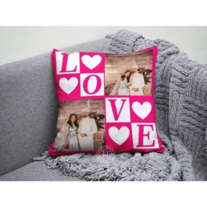 Customized Canvas Cushion with full border to border picture print ()