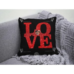 Customized Canvas Cushion with full border to border picture print ()