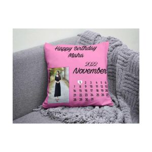 Customized Canvas Cushion with full border to border picture print ()
